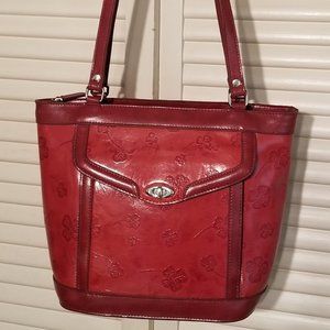 Red Coldwater Creek double strap Purse